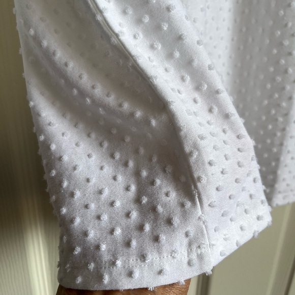 Last chance! NWT J. Crew Factory White Puff Sleeve Blouse with Relaxed Pleats - Picture 5 of 9